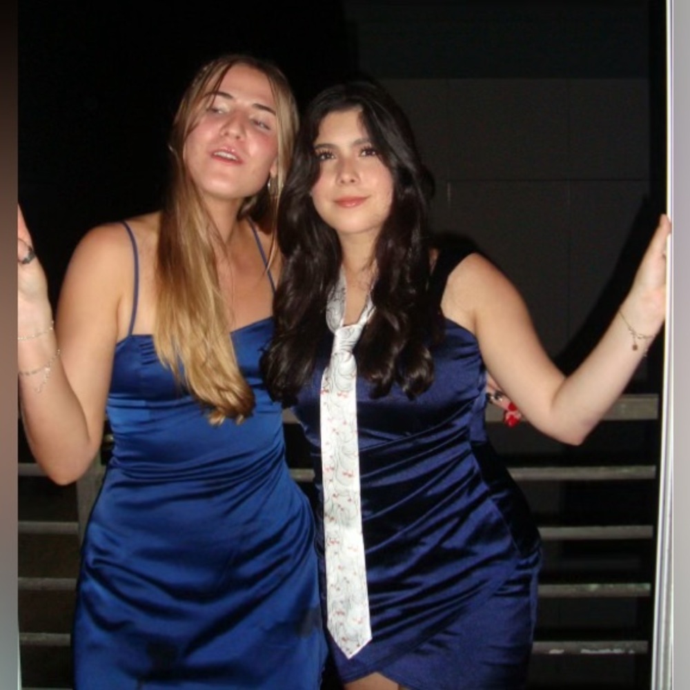 Windsor Navy Satin Bodycon Minidress 
ONLY WORN TWICE